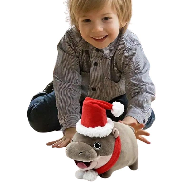 Hippo Christmas Stuffed Animal