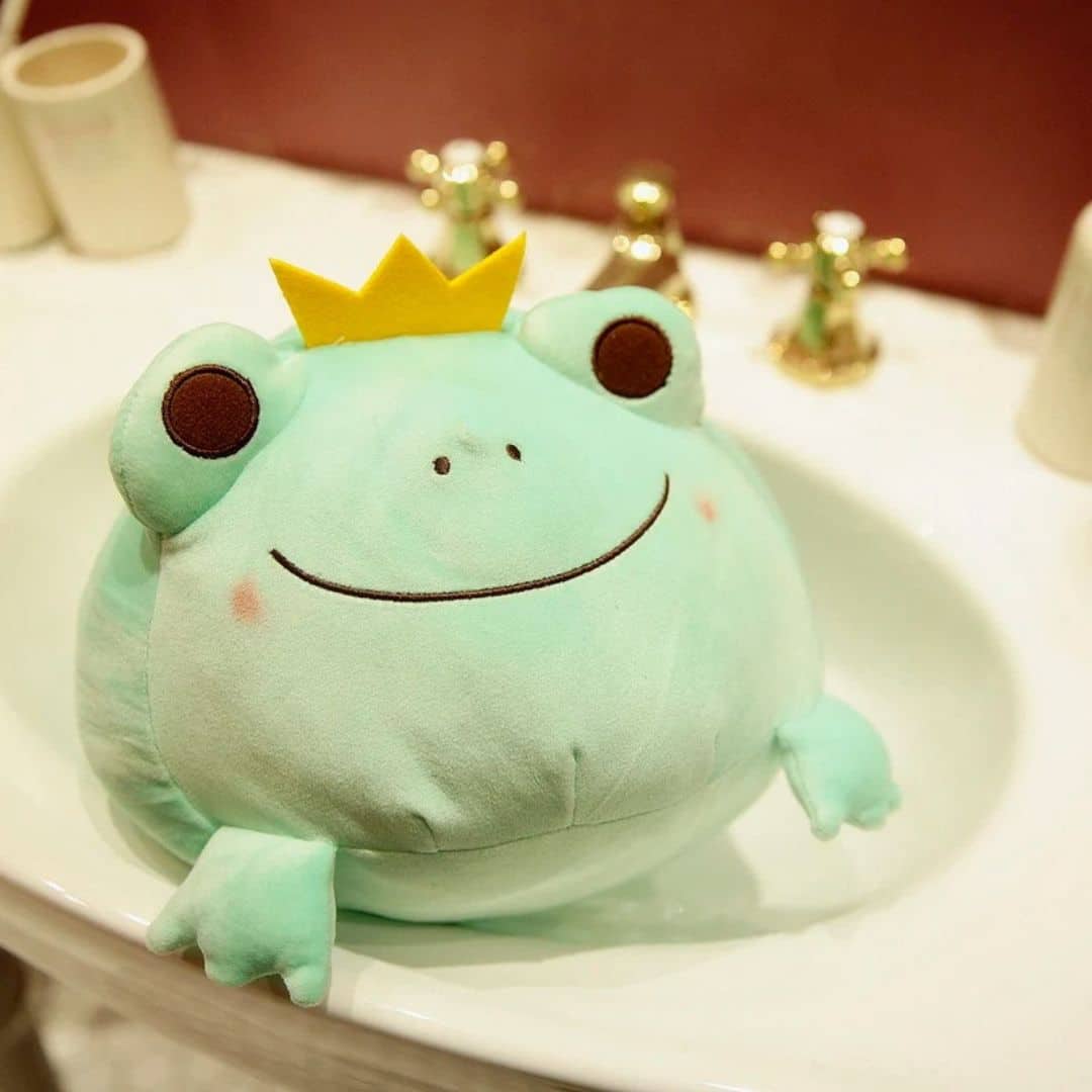 Frog Prince Stuffed Animal - Green