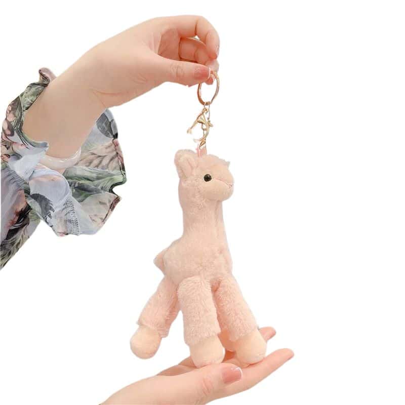 Alpaca Plush Keychain