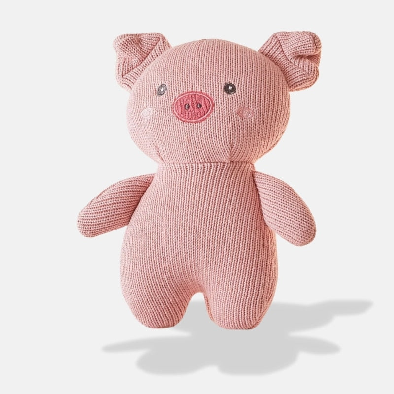 Knitted Pig Stuffed Animal