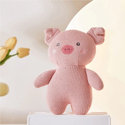 Knitted Pig Stuffed Animal
