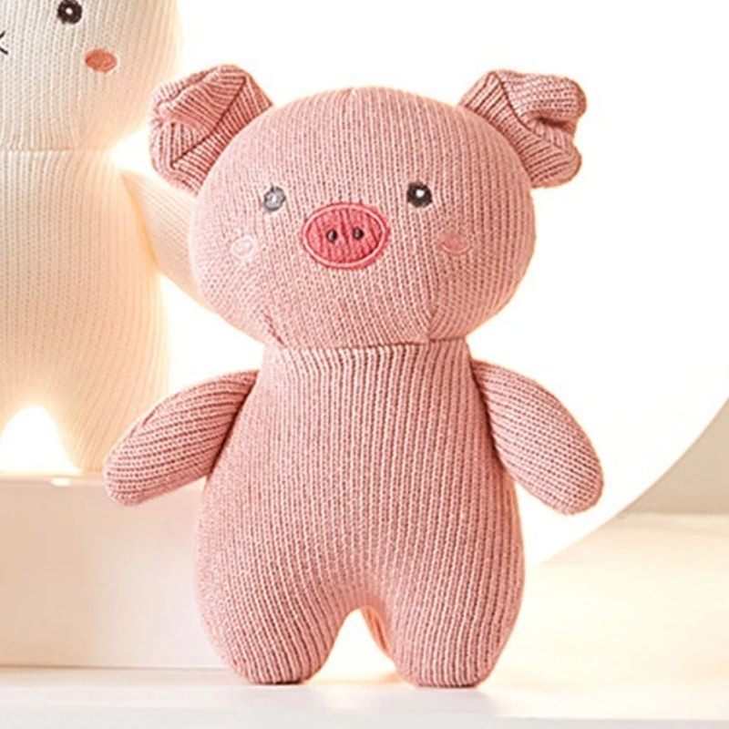 Knitted Pig Stuffed Animal