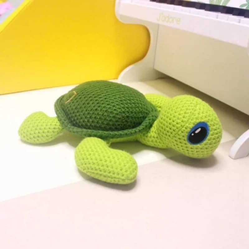 Knitted Turtle Stuffed Animal