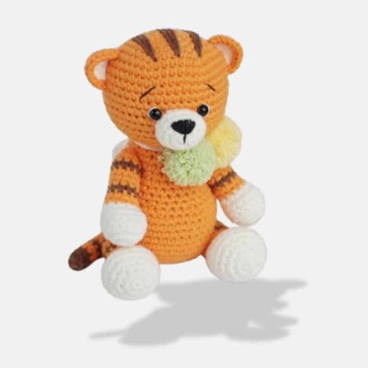 Knitted Tiger Stuffed Animal