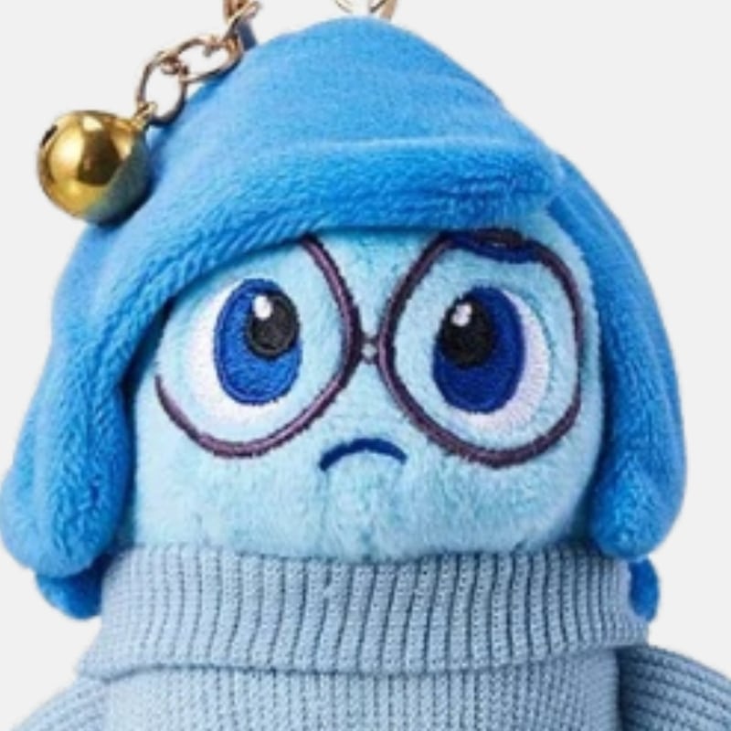 Inside Out Sadness Plush Keychain