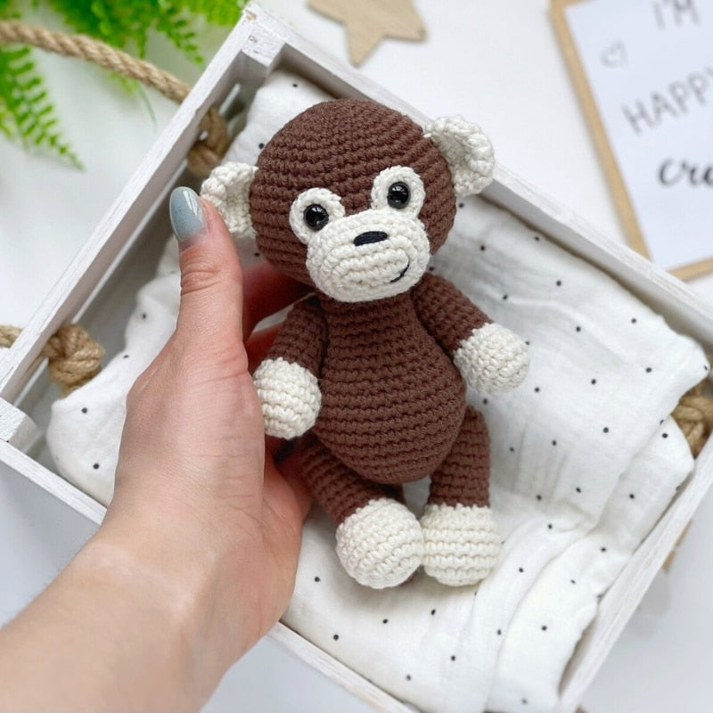 Knitted Monkey Stuffed Animal