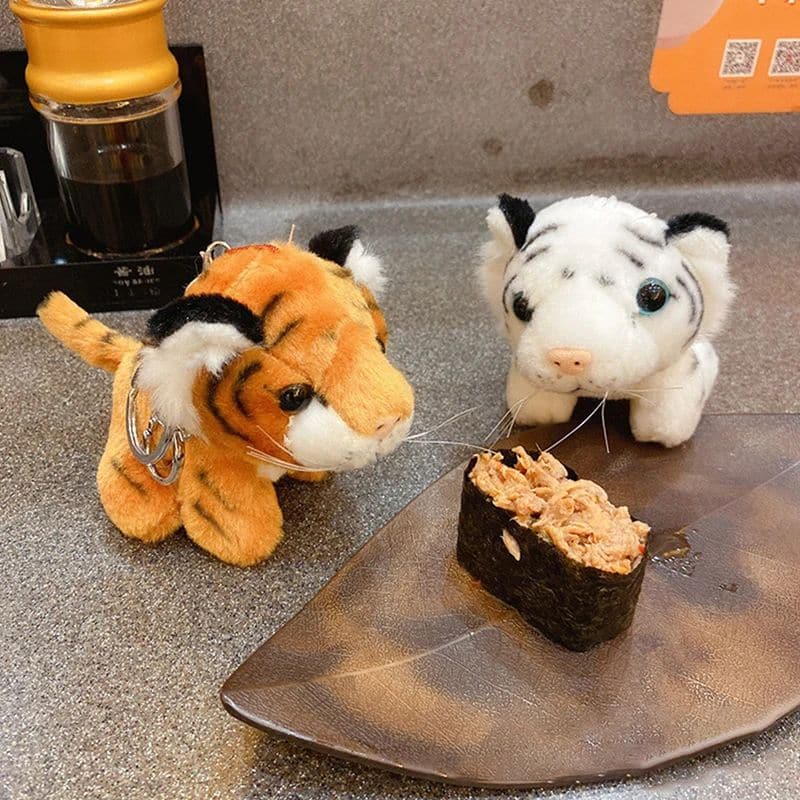 Tiger Plush Keychain