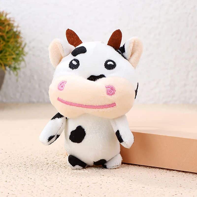 Cow Plush Keychain