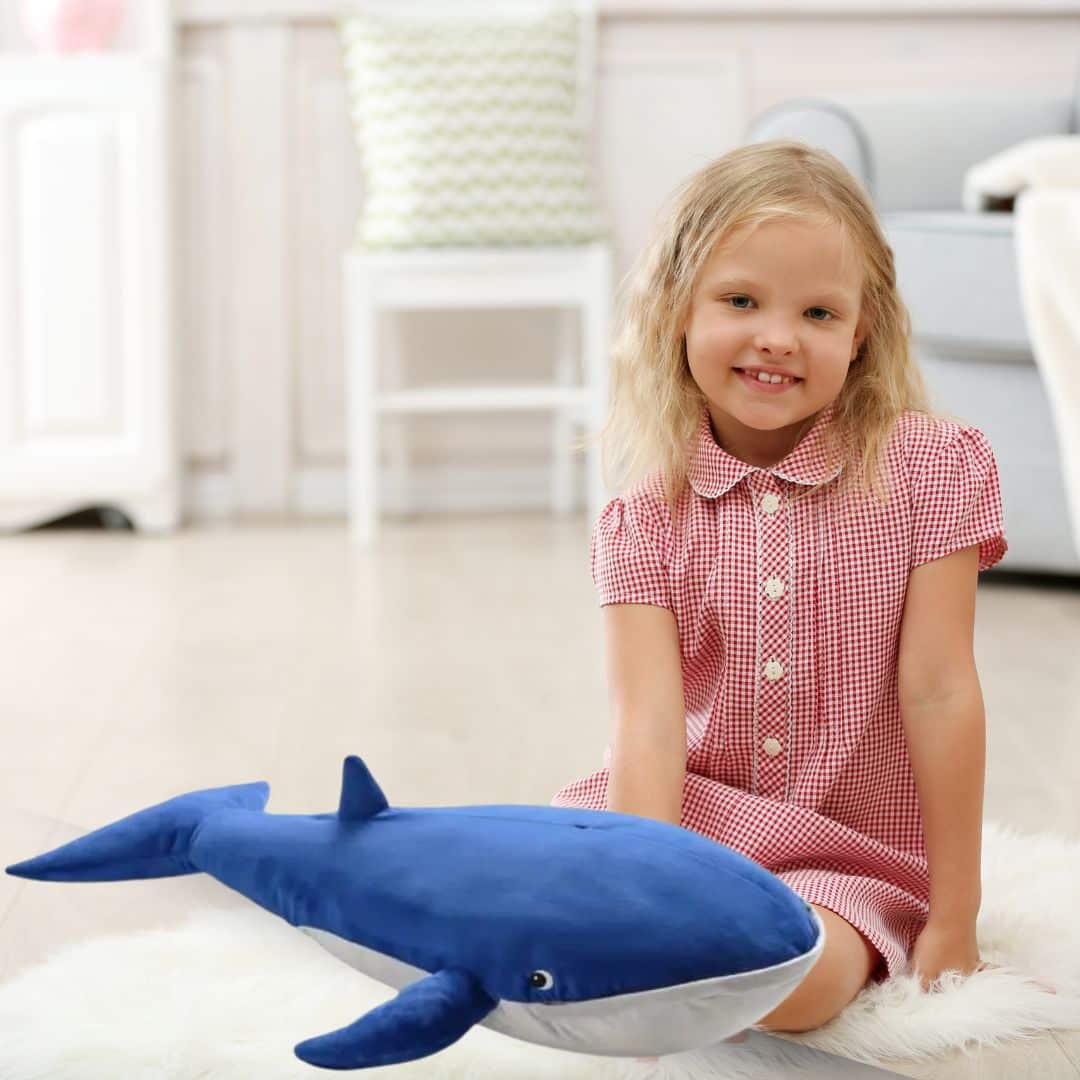 Whale Stuffed Animal - Blue