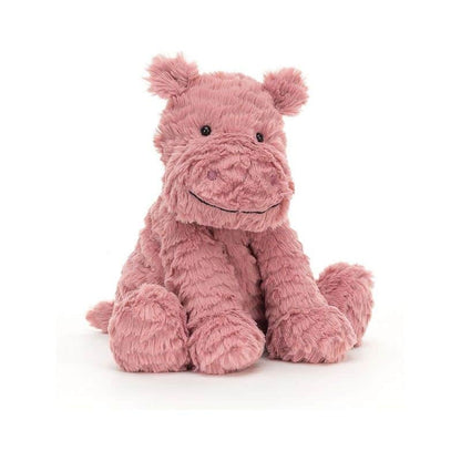 Hippo Stuffed Animal - Lying Down