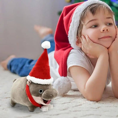 Hippo Christmas Stuffed Animal