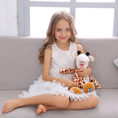Giraffe Stuffed Animal with Teeth