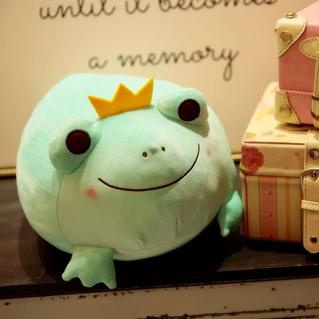 Frog Prince Stuffed Animal - Green
