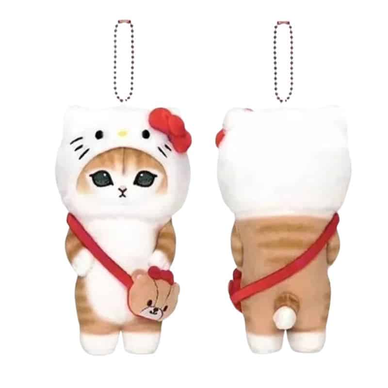 Cat Stuffed Animal in a Hello Kitty Costume