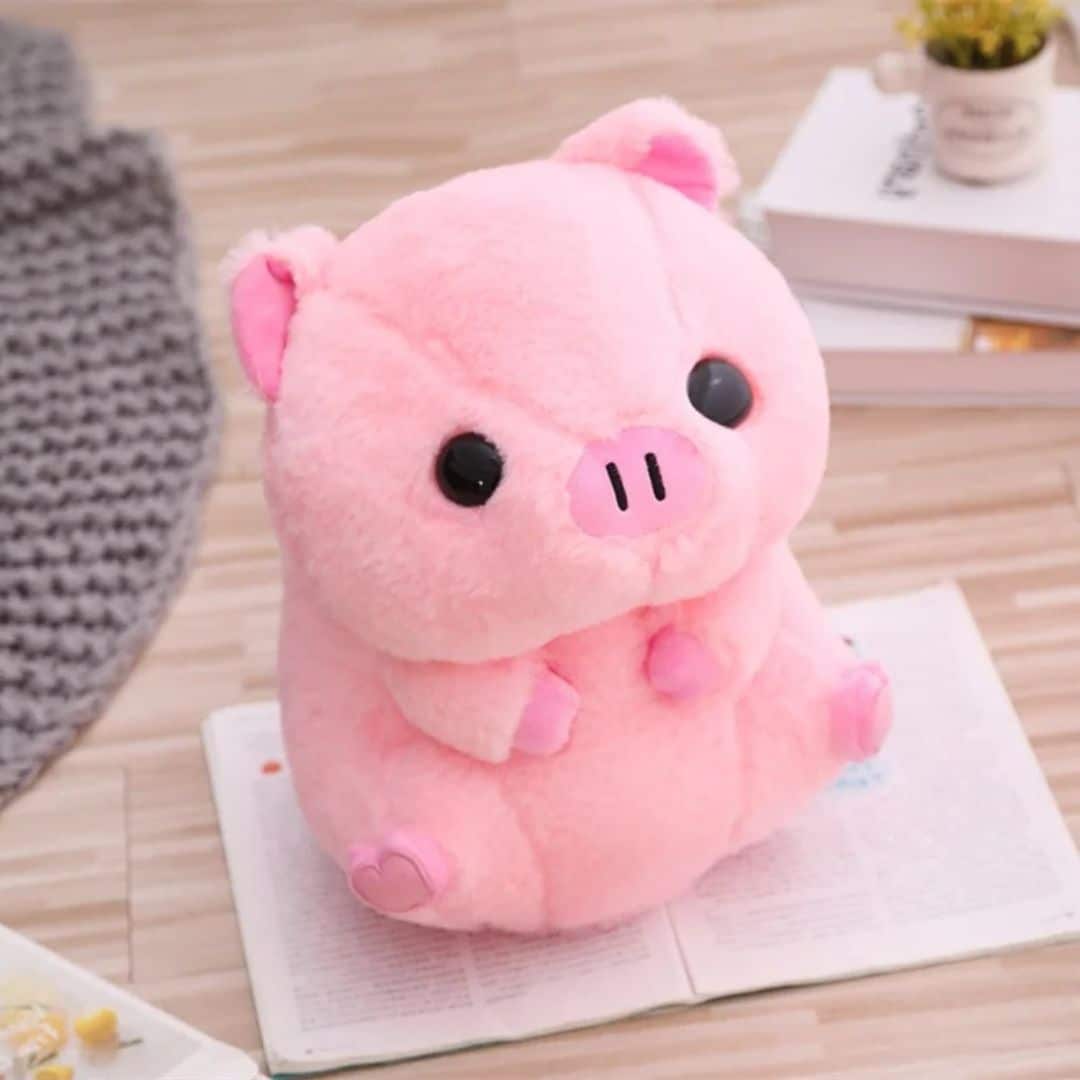 Pink Pig Plush Toy - Rose Pink