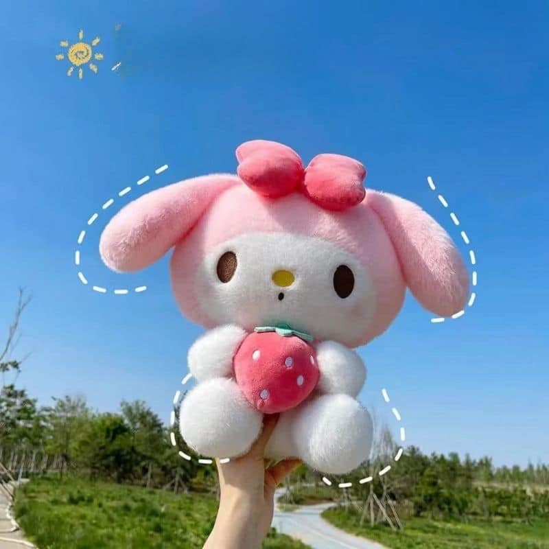 My Melody Plush Toy with Strawberry