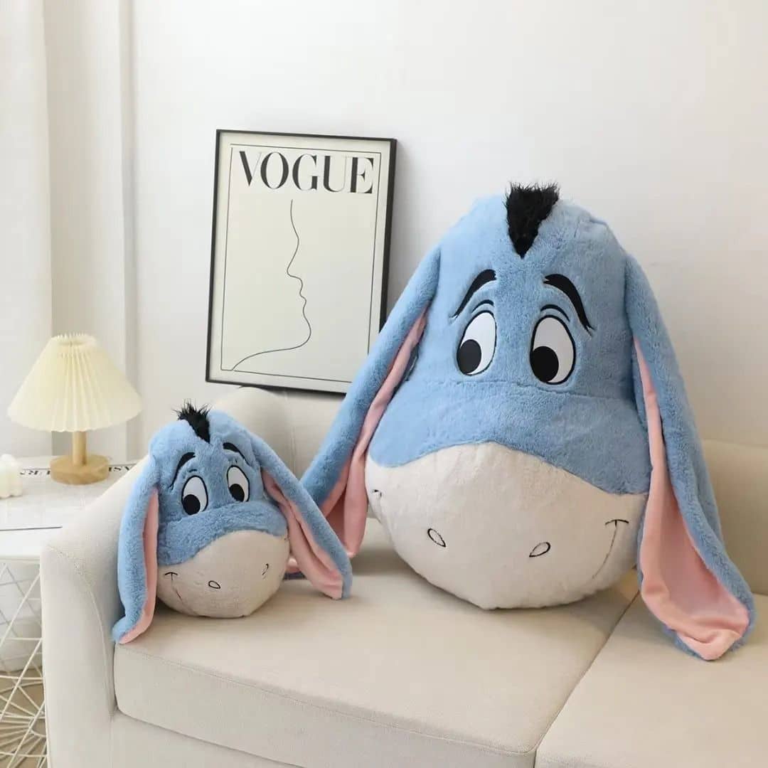 Eeyore Plush Toy - Head-Shaped