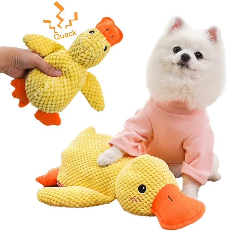 Duck Plush Dog Toy