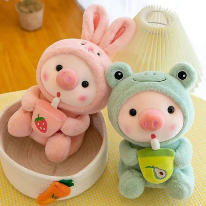 Pig Costumed Stuffed Animal