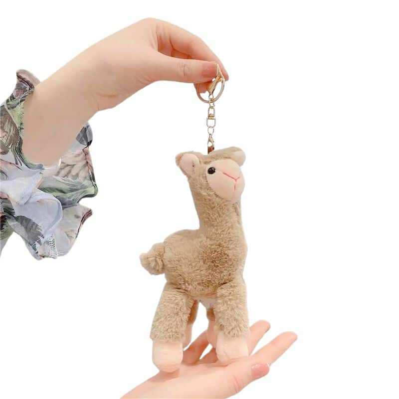 Alpaca Plush Keychain