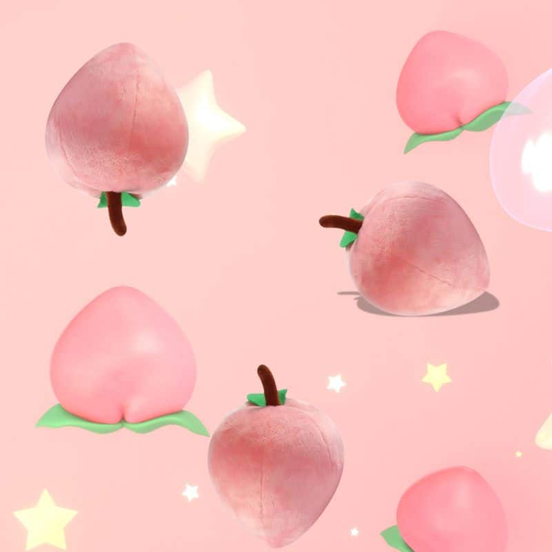 Peach Plush Toy