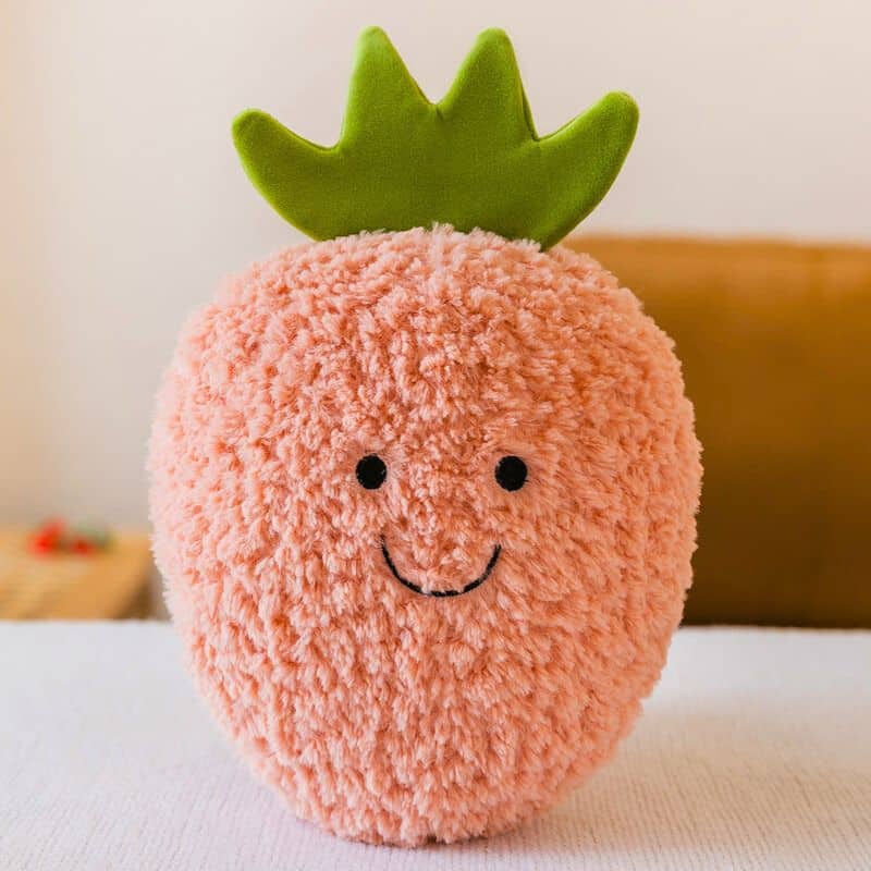 Smiling Strawberry Plush Toy