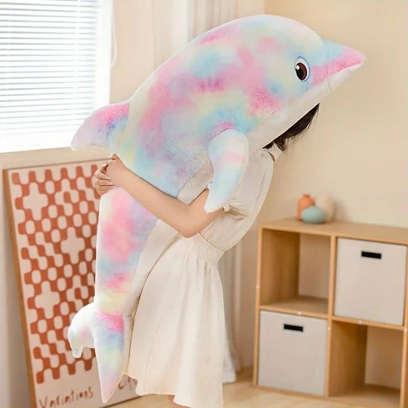 Rainbow Dolphin Stuffed Animal