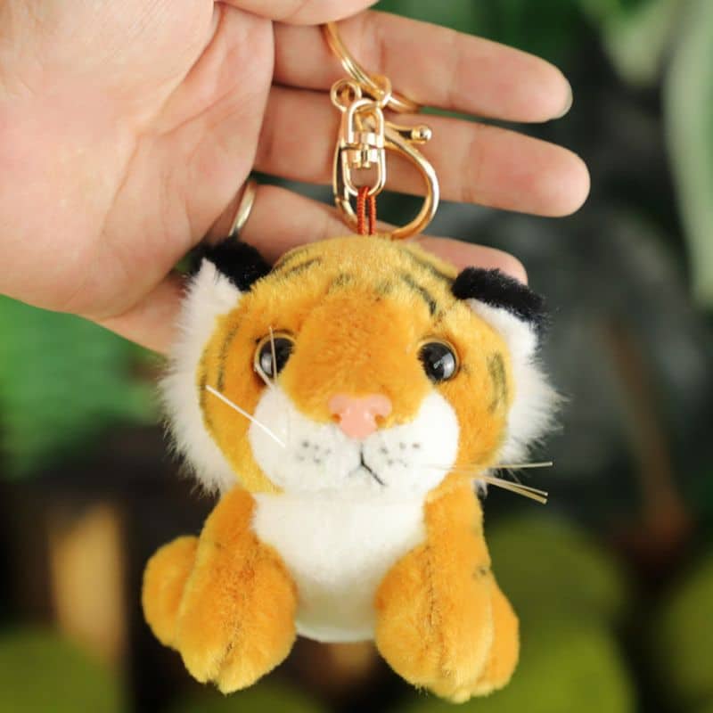 Tiger Plush Keychain