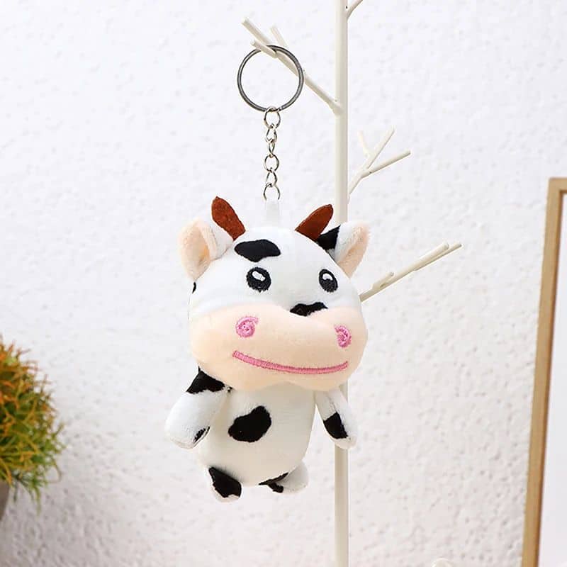 Cow Plush Keychain