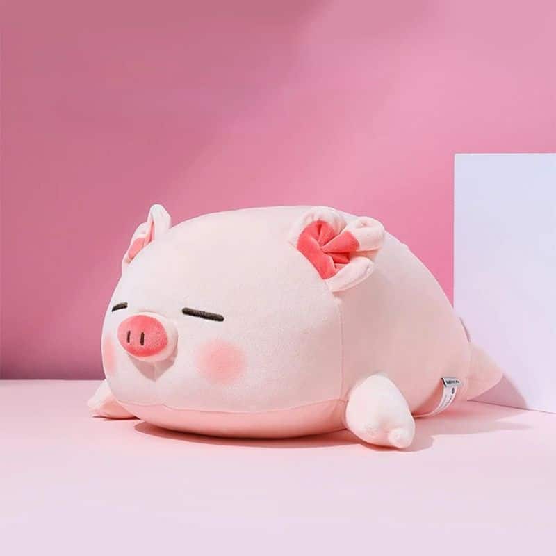 Pig Stuffed Animal - Sleeping Pink