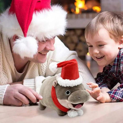 Hippo Christmas Stuffed Animal