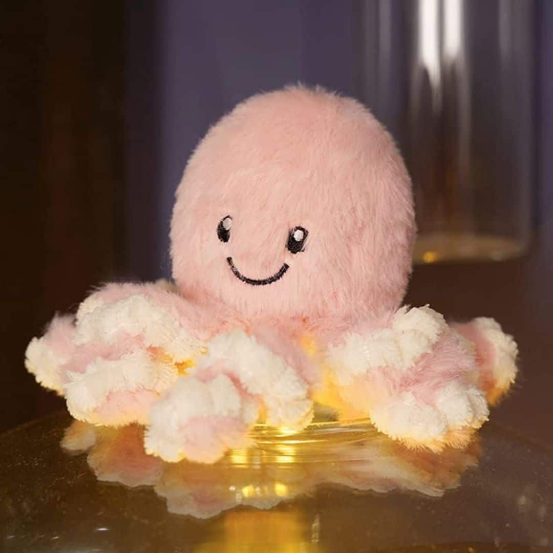 Octopus Stuffed Animal - Pink