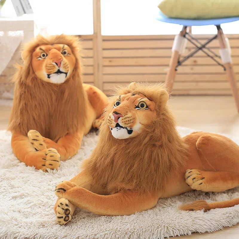 Lion Stuffed Animal - Lying Down