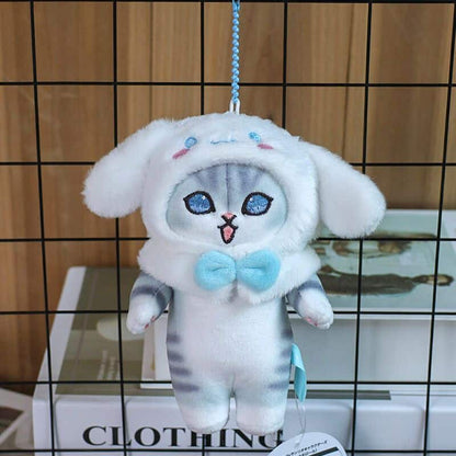 Cat Stuffed Animal in a Cinnamoroll Costume