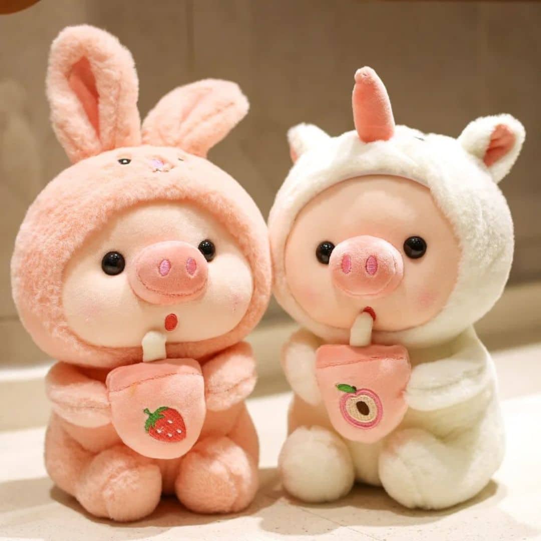 Pig Costumed Stuffed Animal