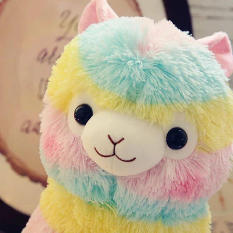 Rainbow Alpaca Stuffed Animal
