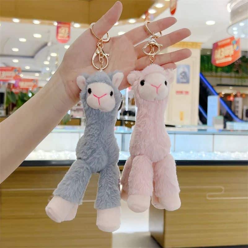 Alpaca Plush Keychain