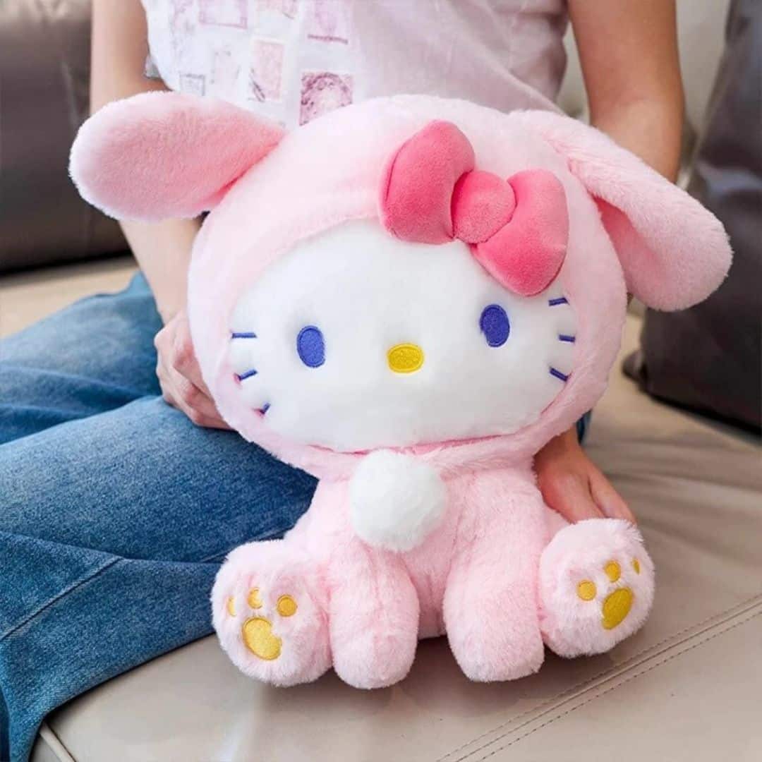 Kitty Plush Toy in a Bunny Costume