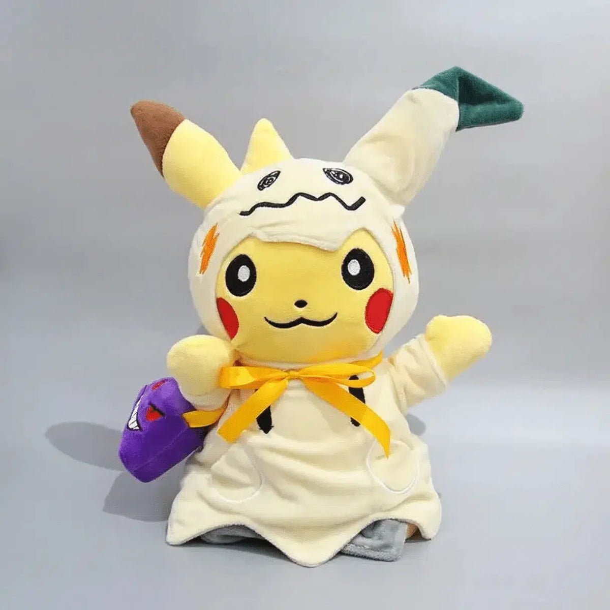 Pikachu Plush Toy in a Mimikyu Costume