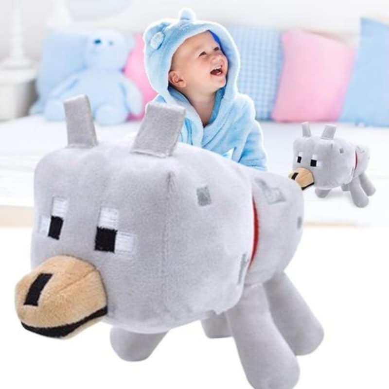 Minecraft Wolf Plush Toy
