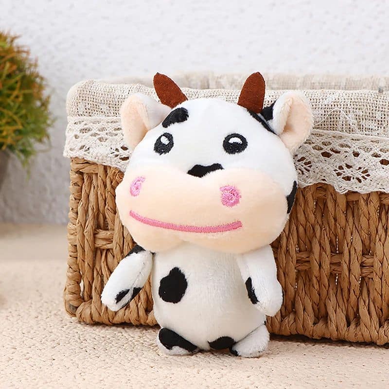 Cow Plush Keychain