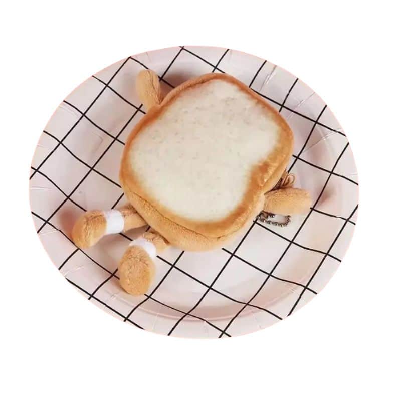 Bread Plush Coin Purse