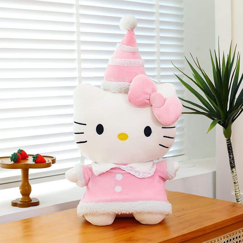 Hello Kitty Plush Toy with Pink Hat