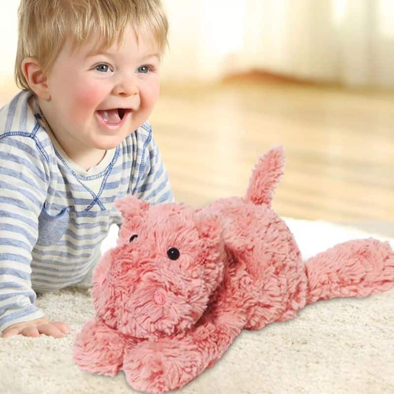 Hippo Stuffed Animal - Lying Down