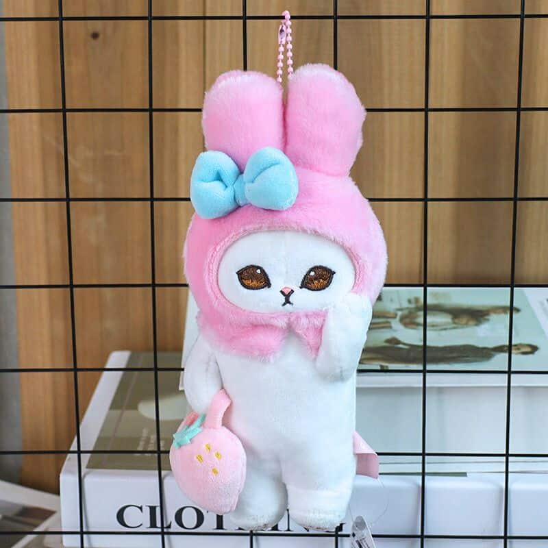 Cat Stuffed Animal in a My Melody Costume