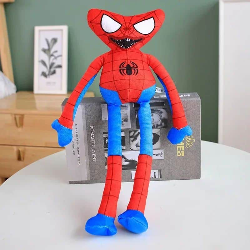 Huggy Wuggy Plush Toy in Spider-Man
