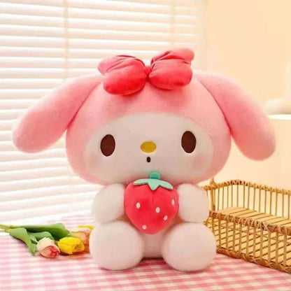 My Melody Plush Toy with Strawberry