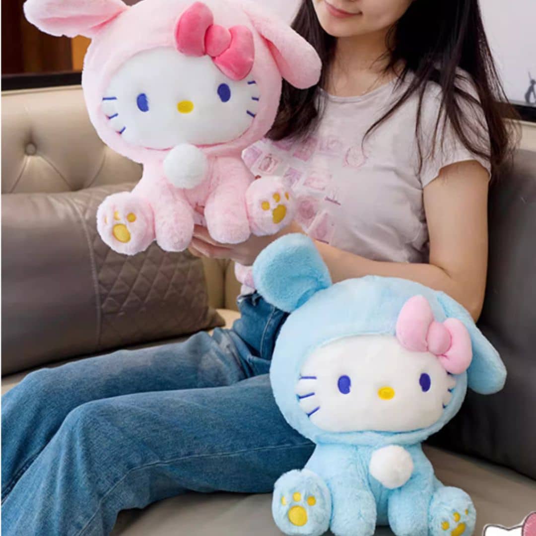Kitty Plush Toy in a Bunny Costume