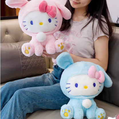 Kitty Plush Toy in a Bunny Costume