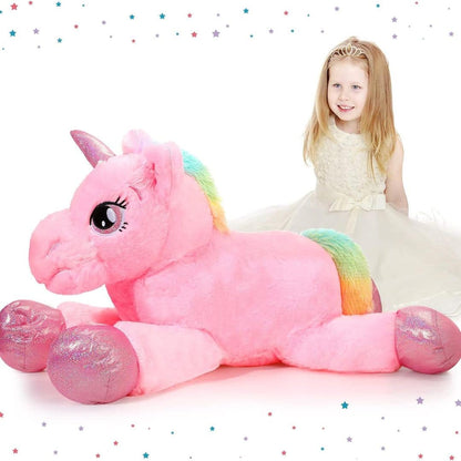 Unicorn Stuffed Animal - Pink